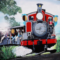 (267)墨爾本-丹頓農區古董蒸汽火車圖板