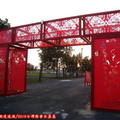 (004)嘉義高鐵站-紅色剪紙拱門