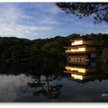 餘暉映金閣寺