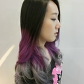 2014流行髮色 台北染髮 夢幻紫羅藍 雙色漸層染