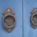 統領巷-陳聚德堂的藍色側門