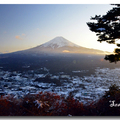 日本河口湖天上山