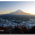 日本河口湖天上山