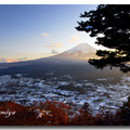 日本河口湖天上山