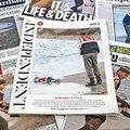 英國各大報20150903日紛紛以顯著版面刊登敘利亞三歲幼童難民亞藍伏屍土耳其海灘的照片
