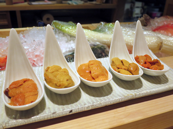五種日本產海膽品嚐套組