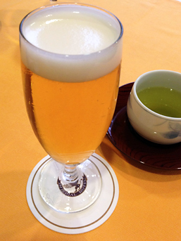 生啤酒與日本茶