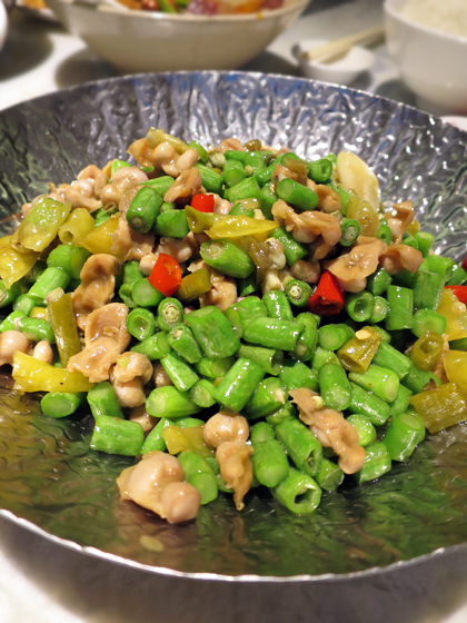 酸豆角雀胗肝