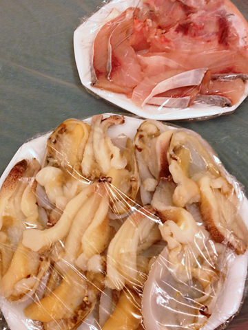 桂花蚌、鯇魚片