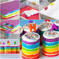 生日快樂，迷你彩虹蛋糕！