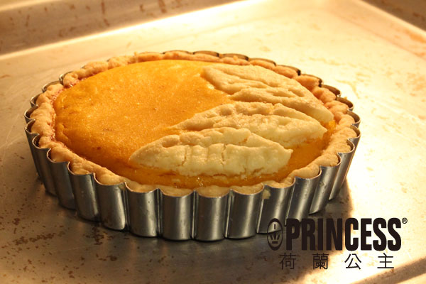 烤南瓜塔，此時臉還沒黑...