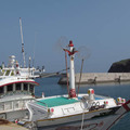   澎湖東吉村旁的漁船