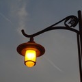 彰化鹿港 文武廟路燈。
亮燈後呈現溫暖氛圍。