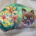 我的石頭畫 / 花園的貓
