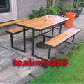 大直花園社區-S43A17塑木野餐桌椅組