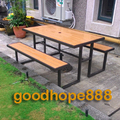 大直花園社區-S43A17塑木野餐桌椅組