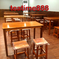 竹北-丸佐燒肉食堂-TU-171田園油木餐桌+TU-142 田園油木方高板凳
