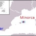 直布羅陀(Gibraltar)及梅略卡島(Minorca)位置示意圖