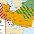1722年薩非王朝(Safavid dynasty)勢力示意圖