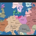 公元1100年歐洲個王公勢力分佈示意圖