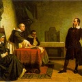 伽利略在宗教法庭答辯示意圖