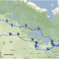 2012年北美大陸來回路程圖