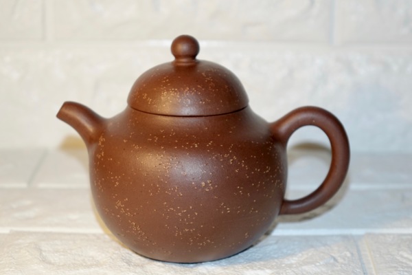 紫砂彫 素面壺 陳子畦銘 明時代 中国陶磁器 後手急須 茶壷