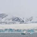 北冰洋的新地島冰河
