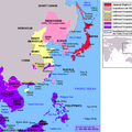 日本在二戰時所統治     及佔領的地區