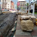 南昌街挖出臺北城牆石