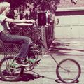 Bil Gates and his bike, 1970.