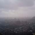 大雨籠罩下的台北市