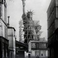 法國送給美國的自由女神像正拆解運送中 (1884)