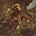 歐仁.德拉克羅瓦 Eugène Delacroix 獵虎圖 1854