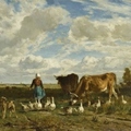  Constant Troyon 牧場養鵝女 1854