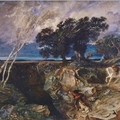 俞越 Paul Huet  深淵 Le gouffre, paysage 1861