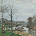畢沙羅 馬爾利港塞納河畔洗衣台1872