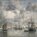  Eugène Boudin 尤金布丹 卡瑪瑞港 1872