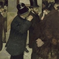 竇加 Edgar Degas 證券行群像Portraits at the Stock Exchange1879
