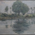 塞納河上游風景 岡田三郎助1899