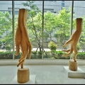竹田光幸手像的世界木雕展展場