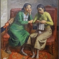 編物 1935油畫