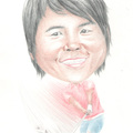 色鉛筆素描—曾雅妮(Colored pencil drawing -Yani Tseng)