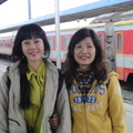 青藏鐵路西寧站的月台上