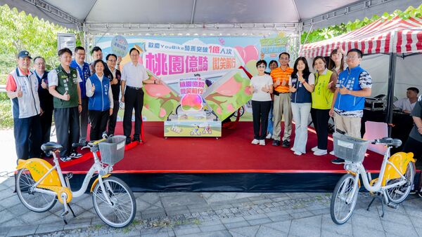 桃市YouBike騎乘量突破1億人次　張善政：持續提供便捷公共自行車服務