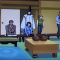 日本棋院「幽玄之間」對局都會使用極好的本榧棋墩。