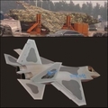 资料图：网上流传的对比图，这款神秘战机似乎和之前盛传的F-60战机类似。