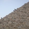 金子塔塔面的砌塊石