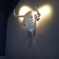 風車餐廳的牛頭裝飾
