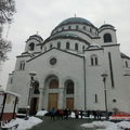 聖薩瓦東正教堂前